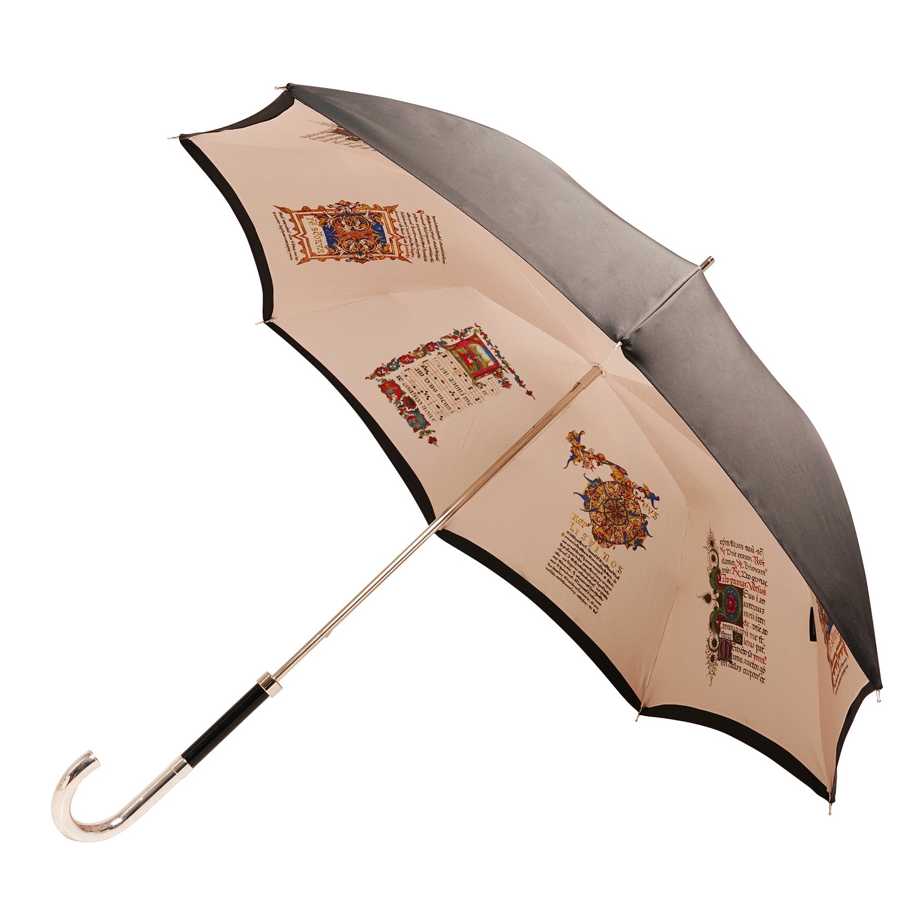 Illuminated Manuscript Umbrella - Black