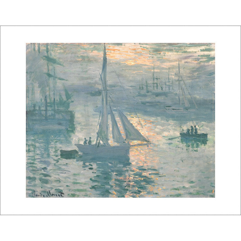 Monet Sunrise Marine 11 X 14 Print Getty Museum Store