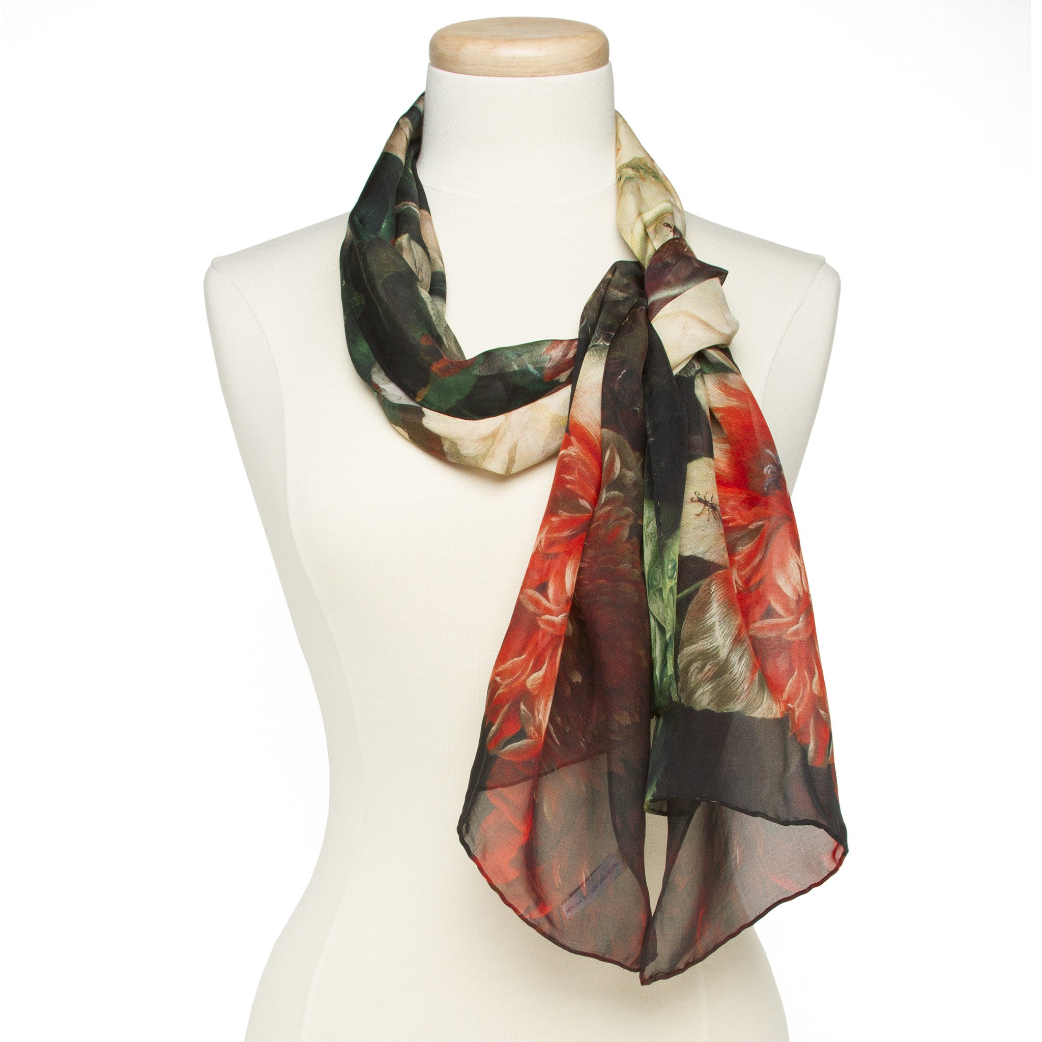 Vase of Flowers Silk Scarf