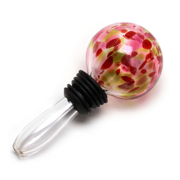 Bubble Winestopper - Hand Blown Art Glass