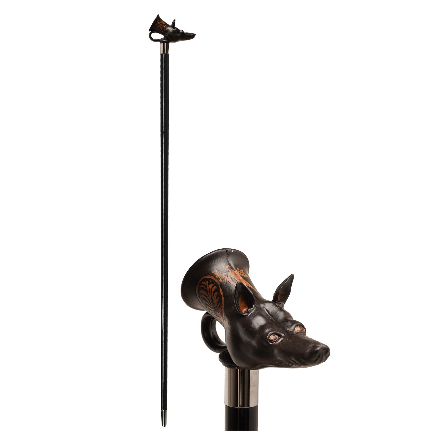 Walking Stick - Apulian Dog Head