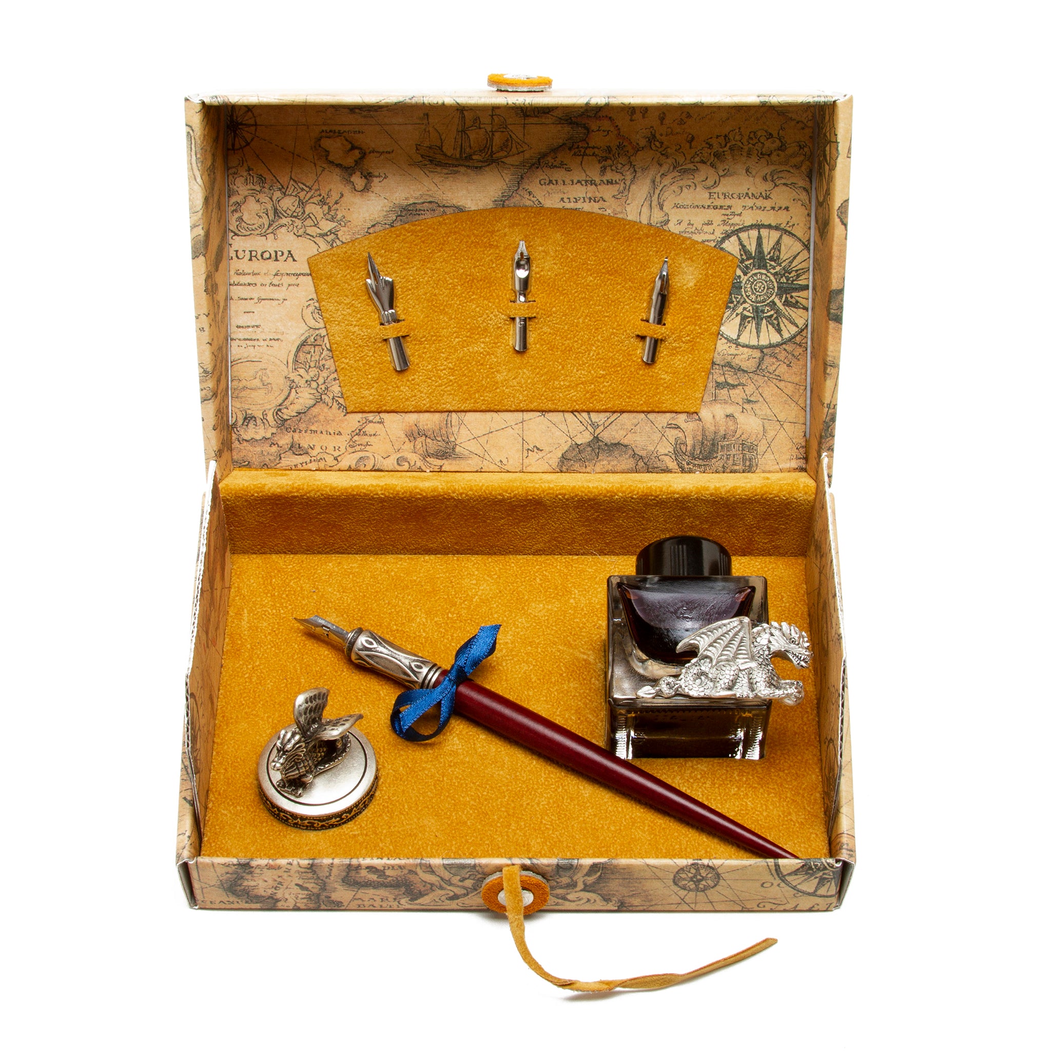 Calligraphy Set with Dragon Inkwell