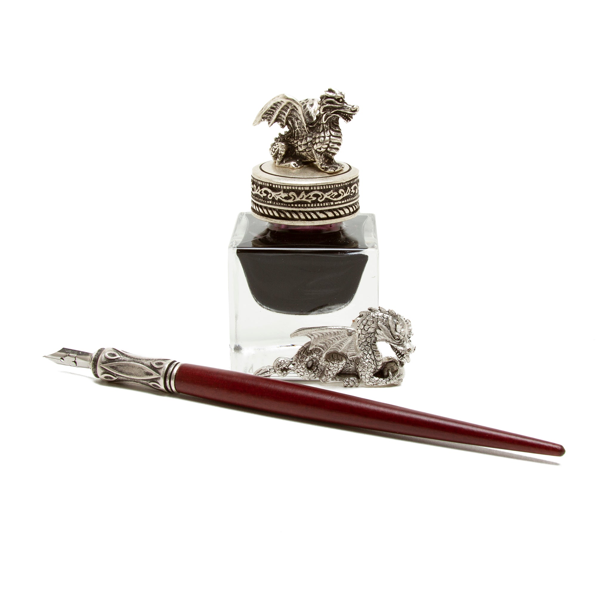 Calligraphy Set with Dragon Inkwell