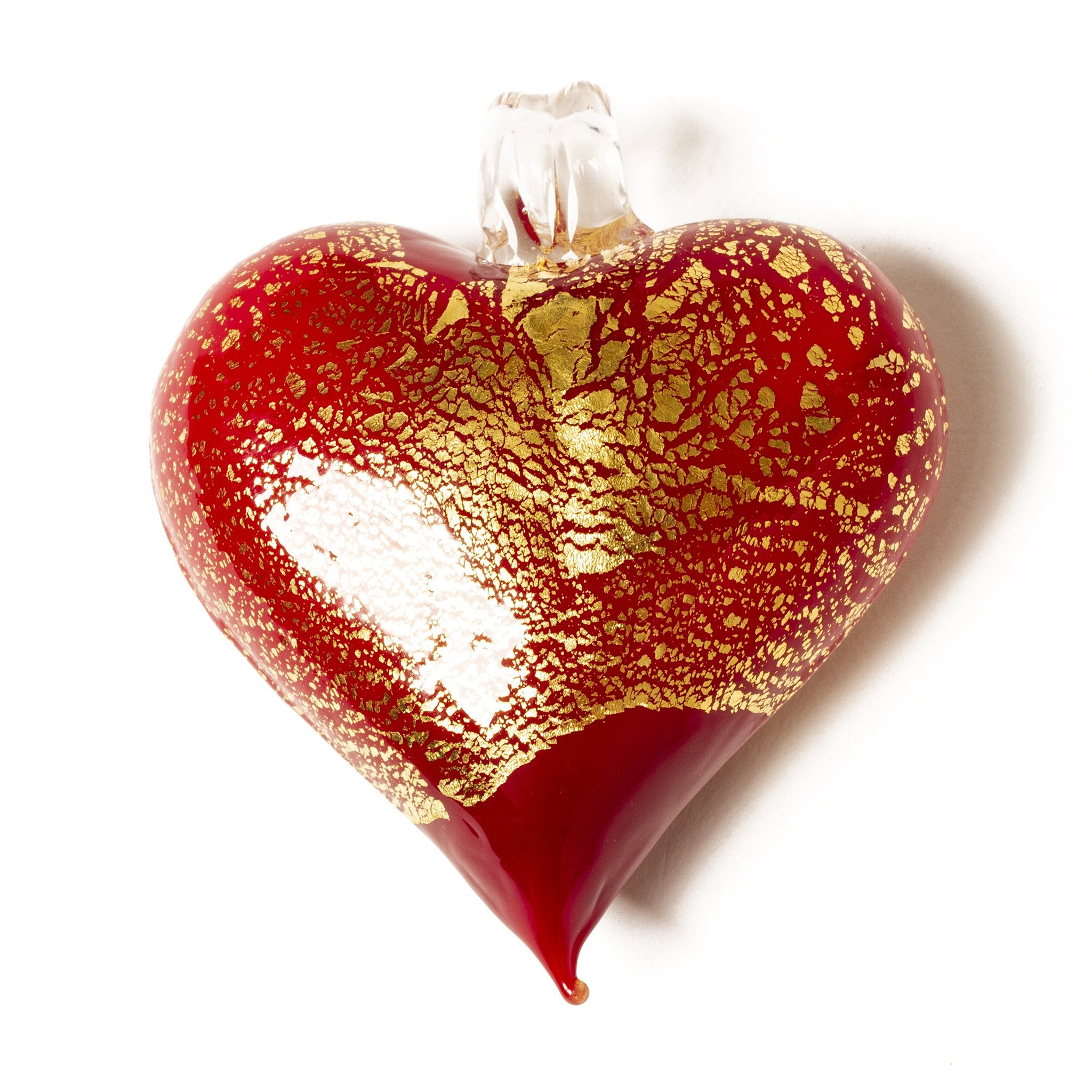 Handblown Murano Glass Heart Ornament