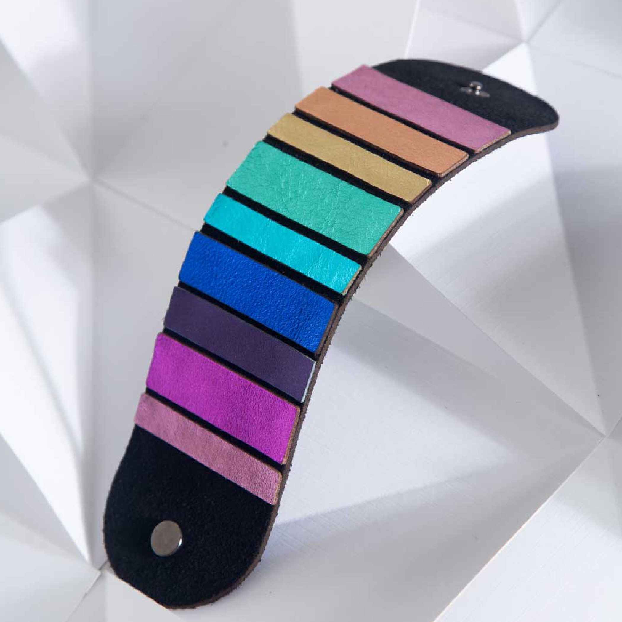 Color Spectrum Snap Bracelet