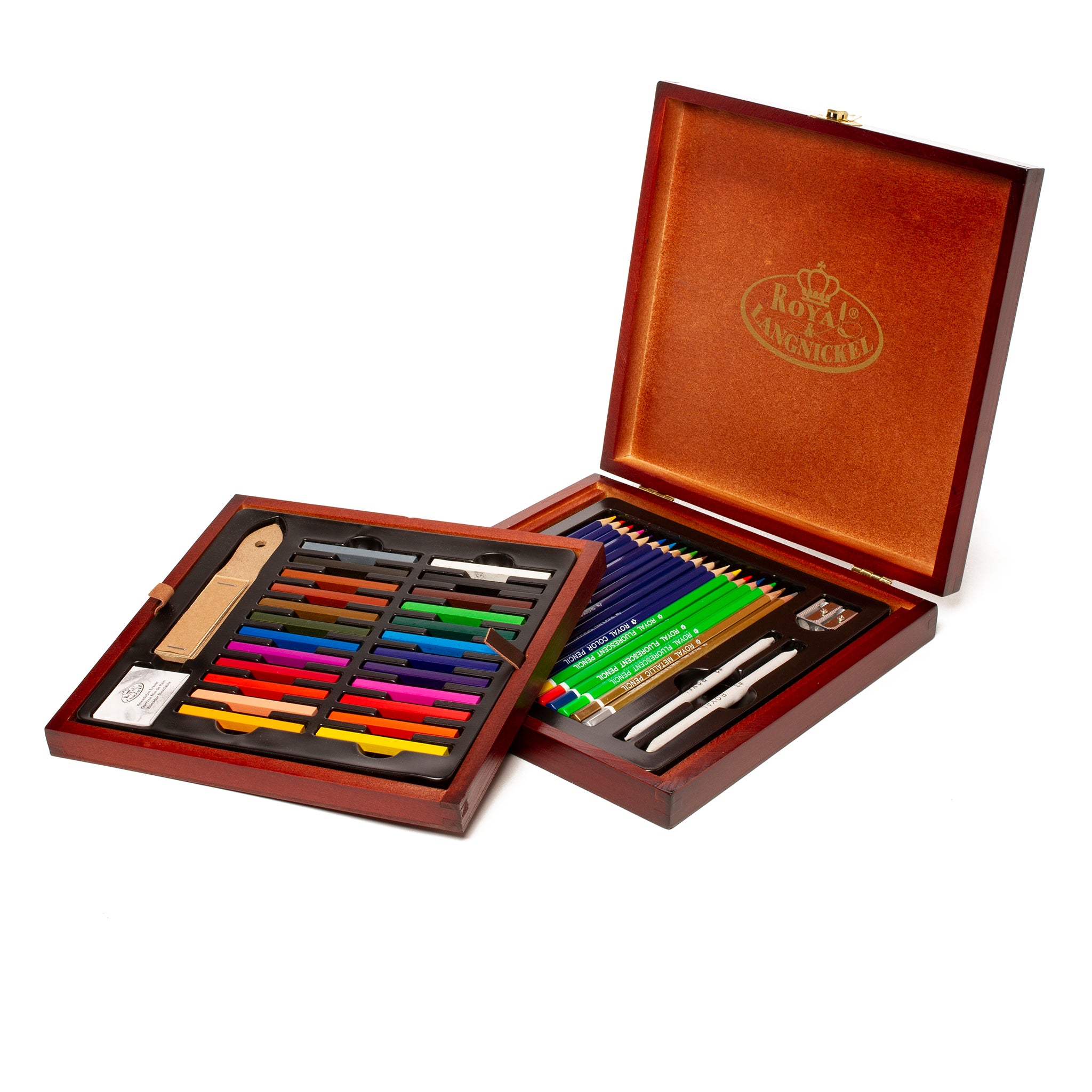 Premium Drawing Set in Wood Case