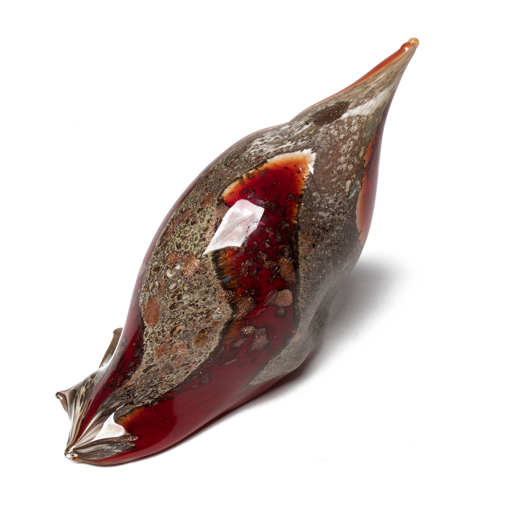 Murano Glass Seashell - Red