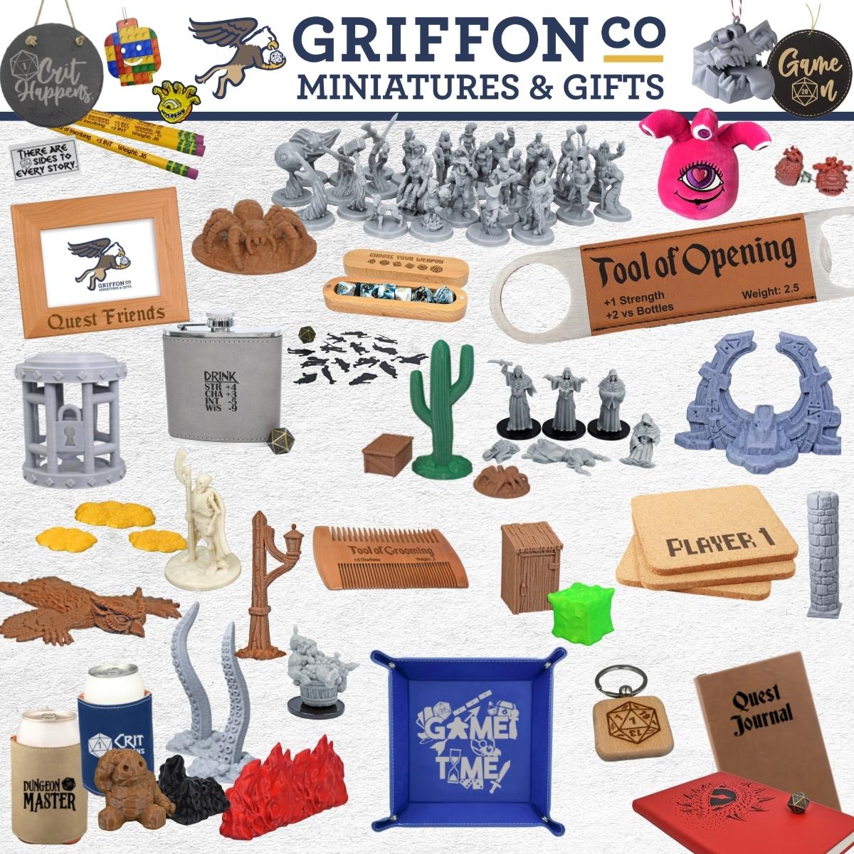 GriffonCo 3D Printed Miniatures & Gifts