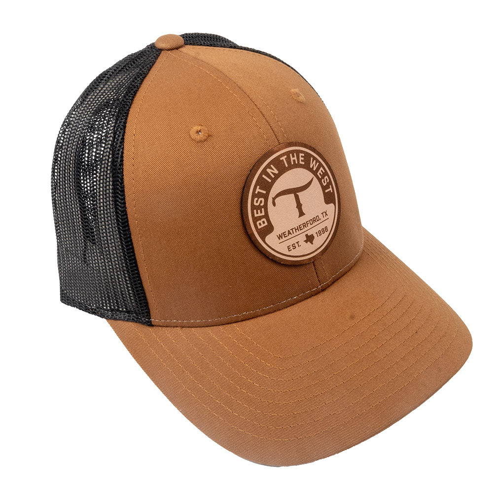 Simms Bass Patch Trucker Cap - Woodland Camo Flame - Teskeys