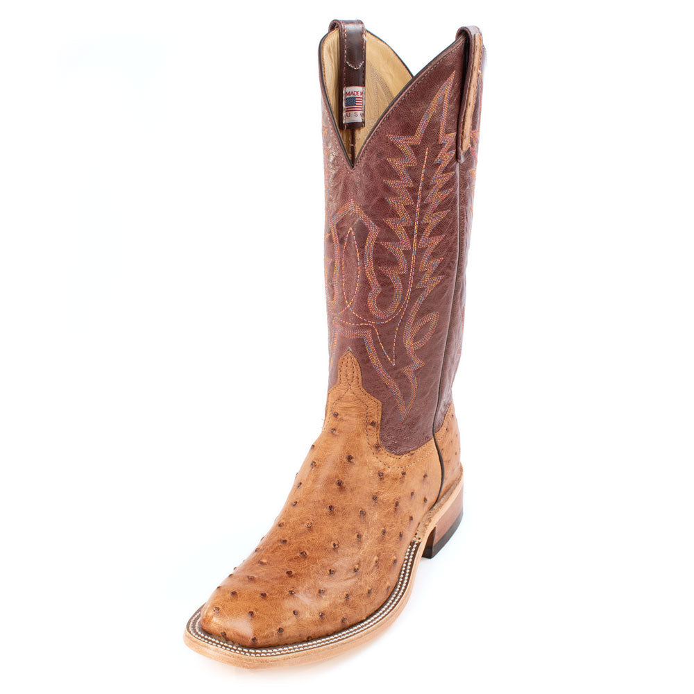 justin boots ostrich round toe