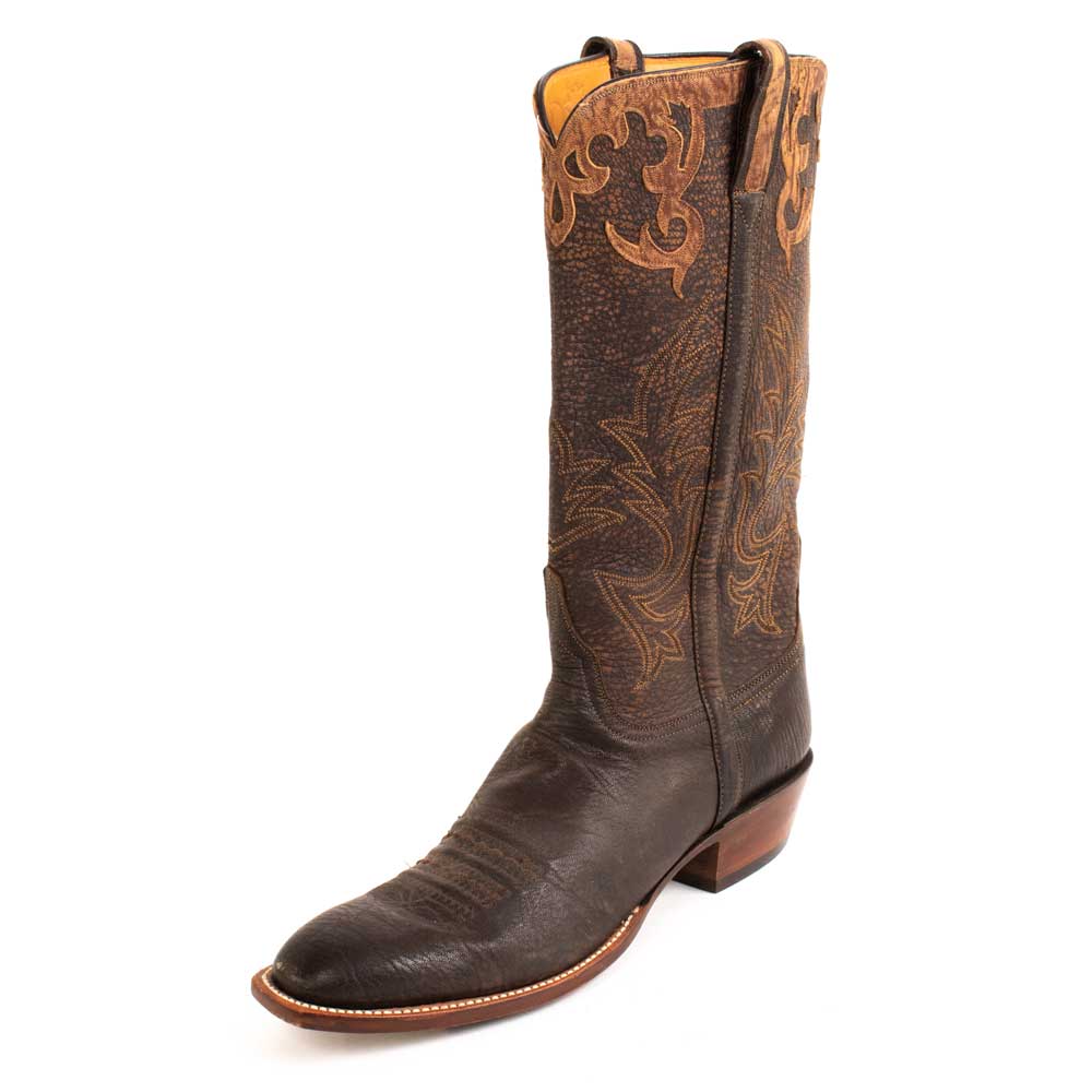 Lucchese Marsh Goat Chocolate Mens 