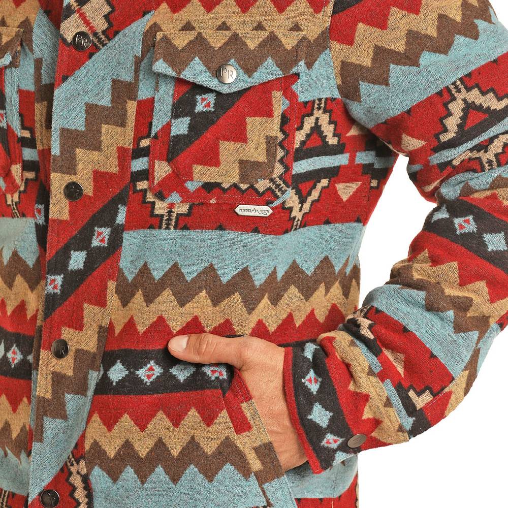 mens aztec wool jacket