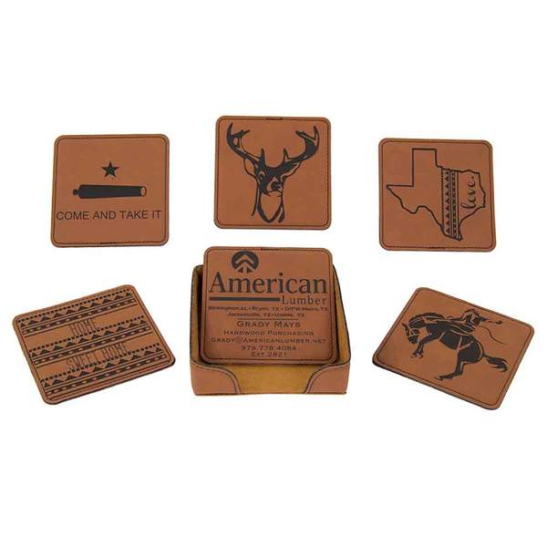 Teskey's Leather Luggage Tags with Personalized Engraving