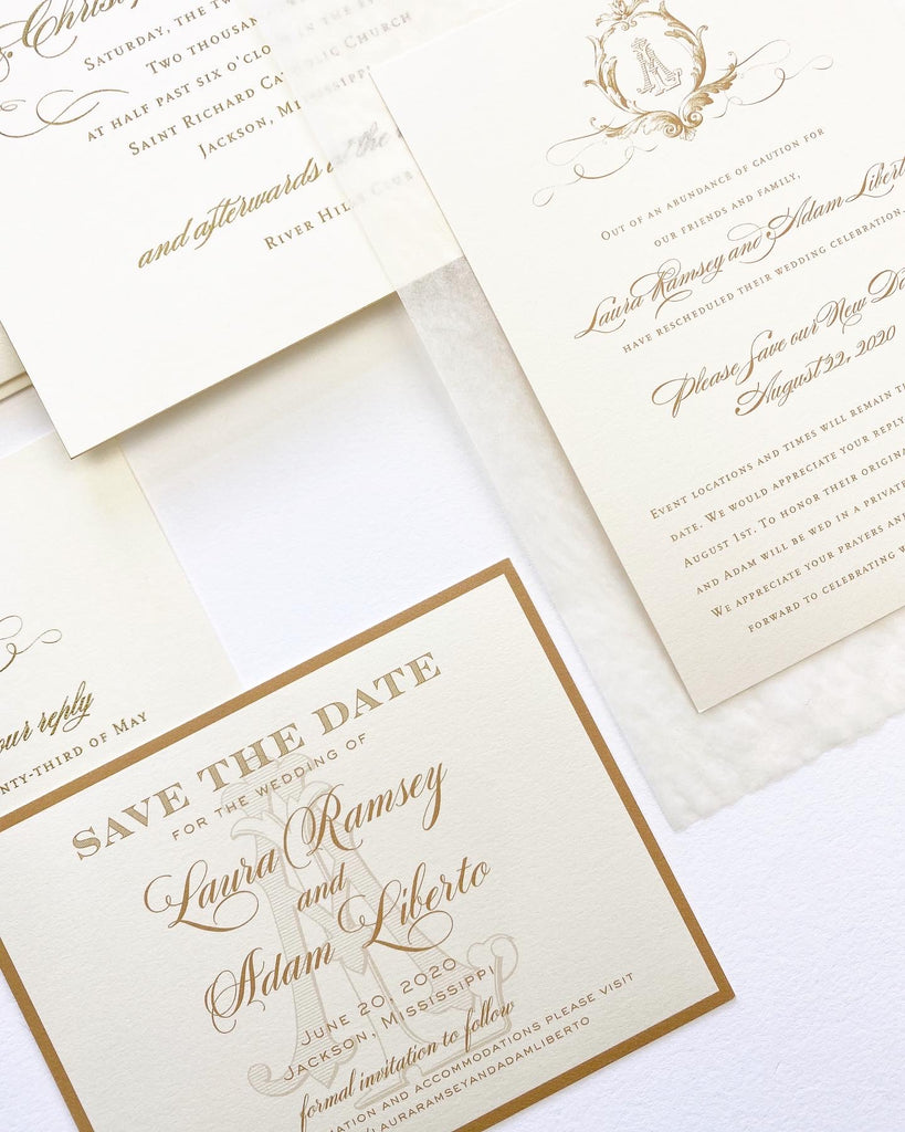 Ramsey Wedding Invitation - Deposit Listing – Fresh Ink