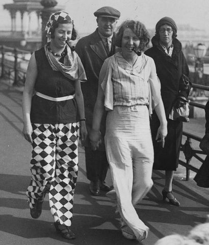 Ladies in Pyjamas on Brighton beach