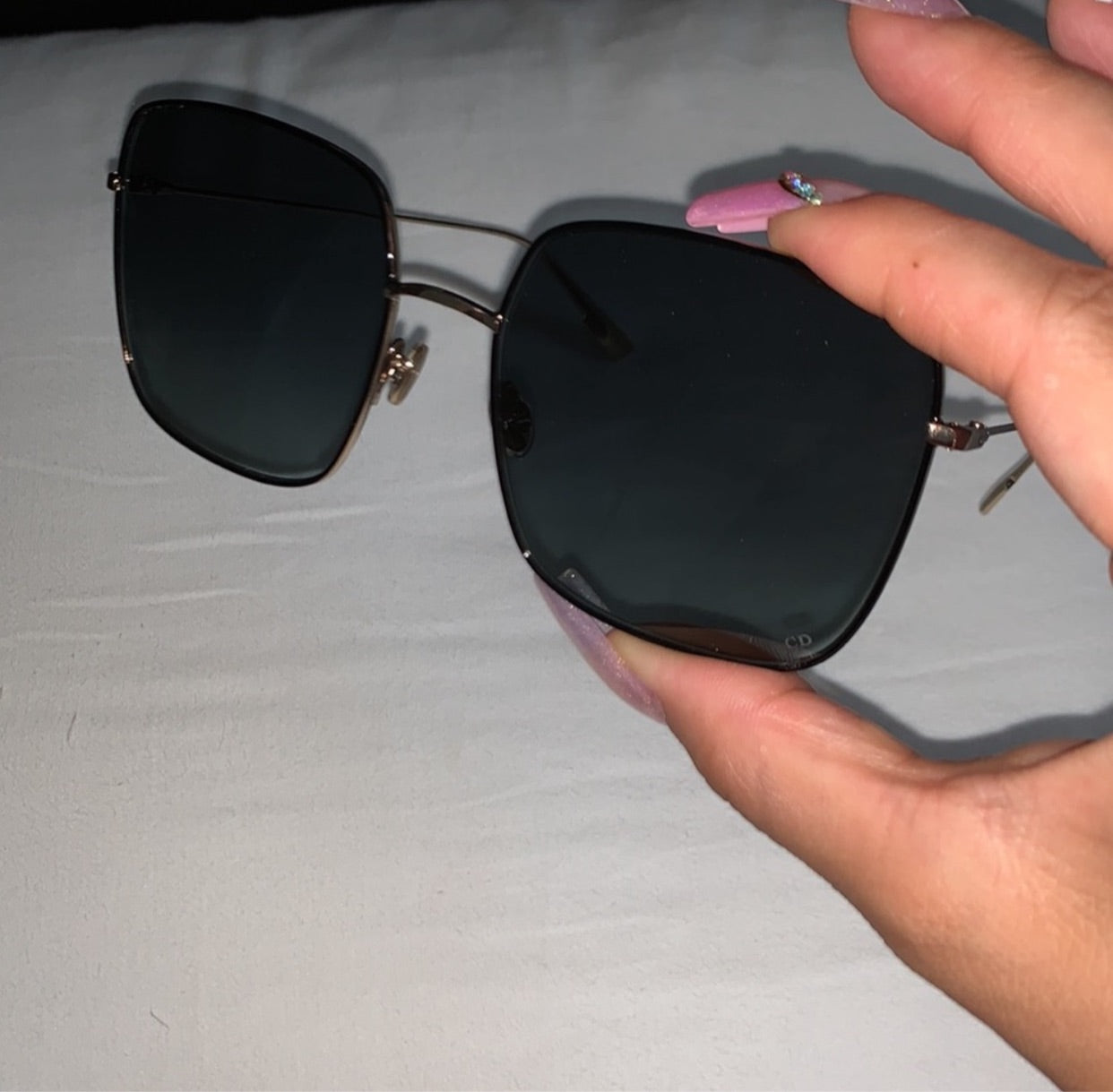 dior stellaire 59mm square sunglasses