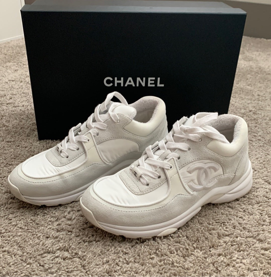 Chanel All White Trainers – THEE FASHION KI LLC