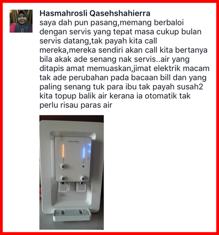 TESTIMONI, REVIEW & FEEDBACK PENGGUNA COWAY
