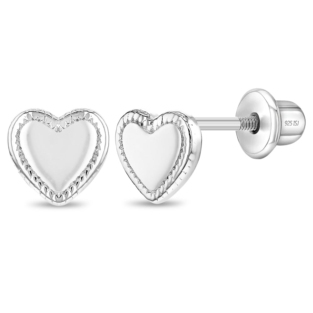 Heart Love Earring Backs Replacements for Posts Earring Backings Secure for  Studs Hypoallergenic Safety Locking Ear Lock - AliExpress