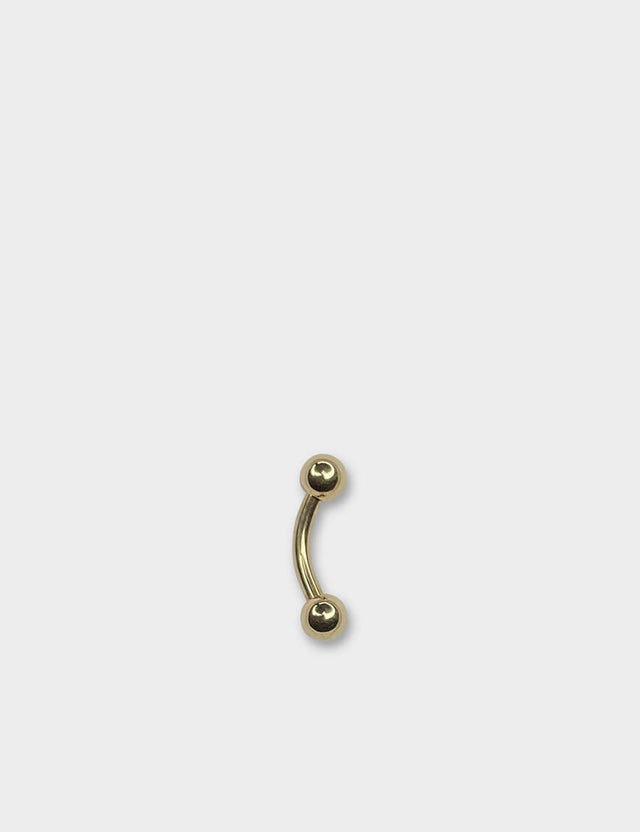 Product Image of Gold Titanium Curved Barbell #2