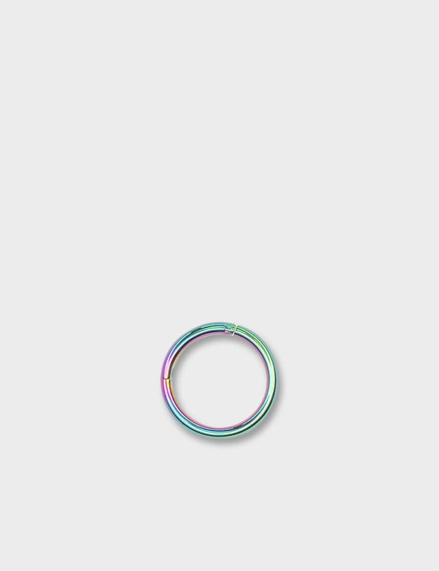 1.6x12MM HINGED RING | POLYCHROMATIC | CLICKER | PIERCING | HYPOALLERGENIC | TITANIUM