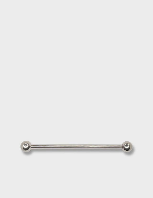 Polished Silver Industrial Scaffold Barbell 1.6x32mm (14g) astm f136 titanium hypoallergenic piercing uk