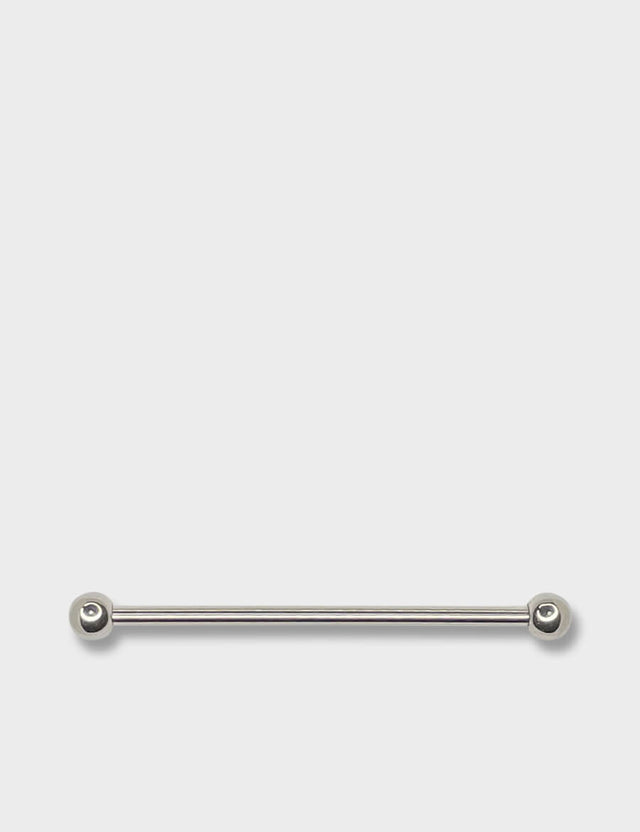 Polished Silver Industrial Scaffold Barbell 1.6x34mm (14g) astm f136 titanium hypoallergenic piercing uk
