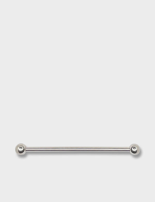 Polished Silver Industrial Scaffold Barbell 1.6x36mm (14g) astm f136 titanium hypoallergenic piercing uk