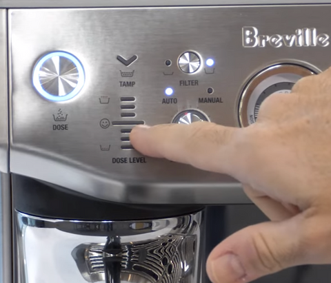 The Dosing scale on the Breville Barista Express Impress