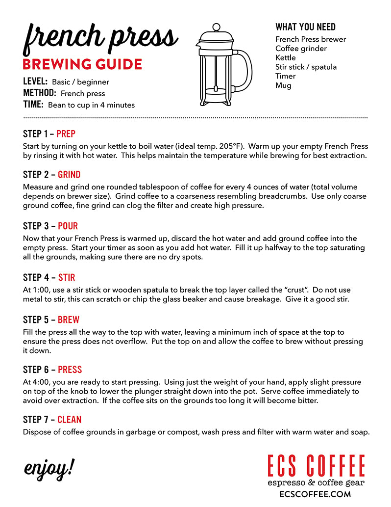 French Press Brewing Guide For Beginners