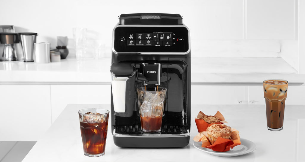 Philips 3200 Series Fully Automatic Espresso Machine with LatteGo & Iced Coffee