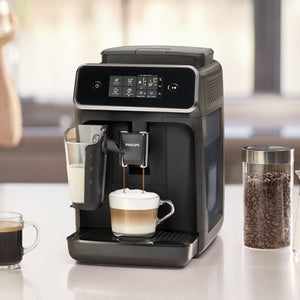 PHILIPS 4300 Series Fully Automatic Espresso Machine - LatteGo Milk  Frother, 8 Coffee Varieties, Intuitive Touch Display, Black, (EP4347/94)