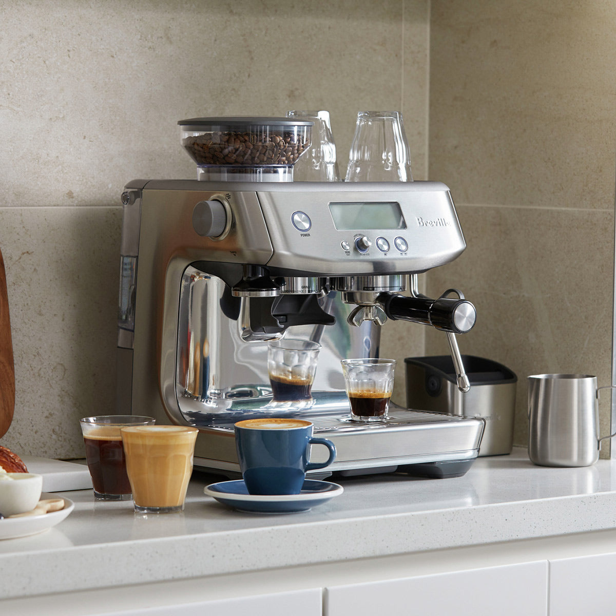 Breville Barista Pro BES878BSS Espresso Machine â ECS Coffee