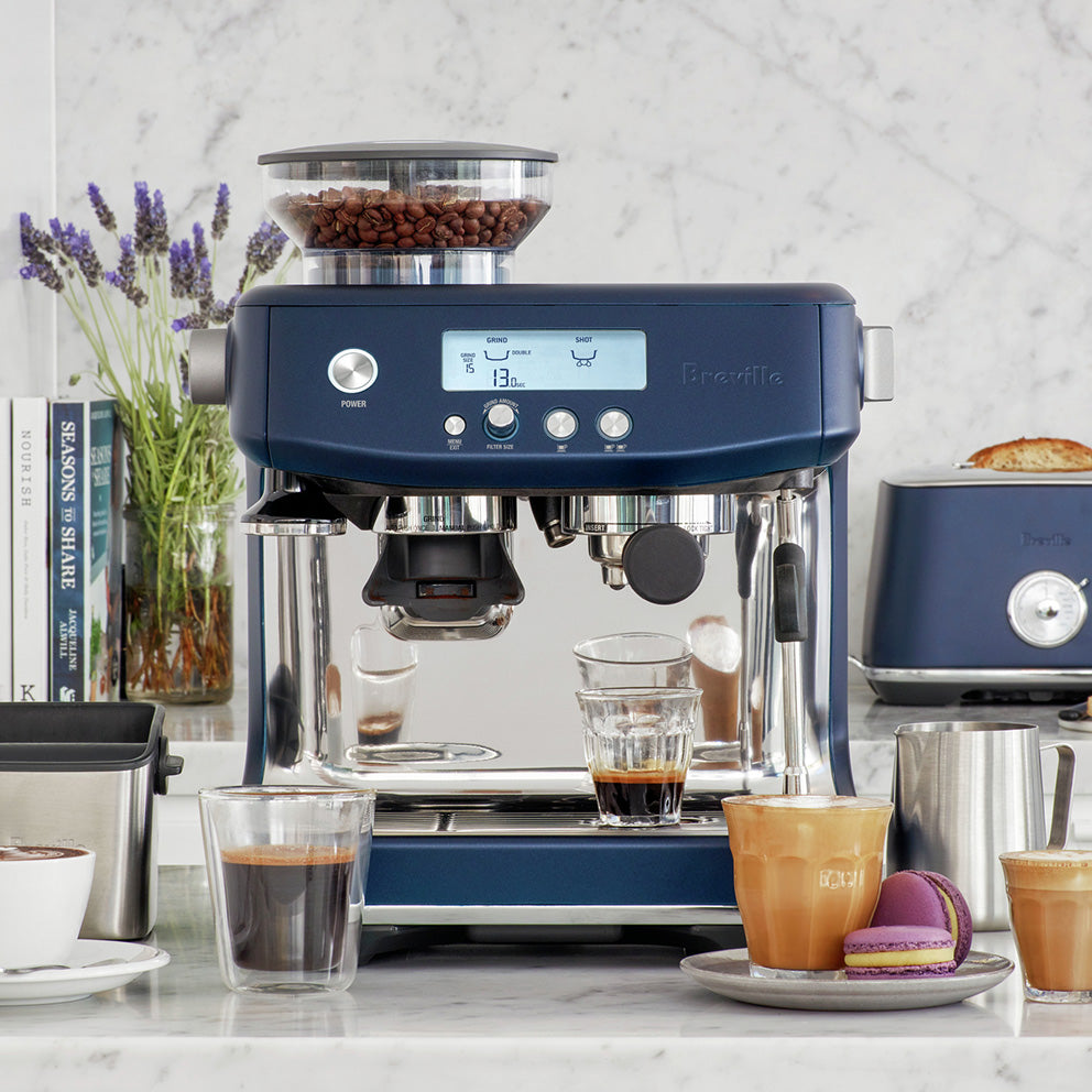 Breville Barista Pro Espresso Machine in Damson Blue ECS Coffee