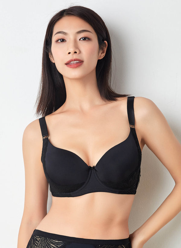 Ultrasoft Micro Modal Push Up Bra - Black, White and Maroon (Pack of 3) :  Curwish