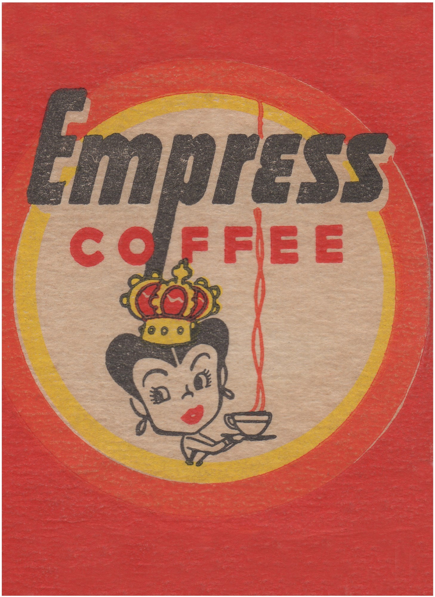 Empress Coffee, WW2 Era – Vintage Menu Art