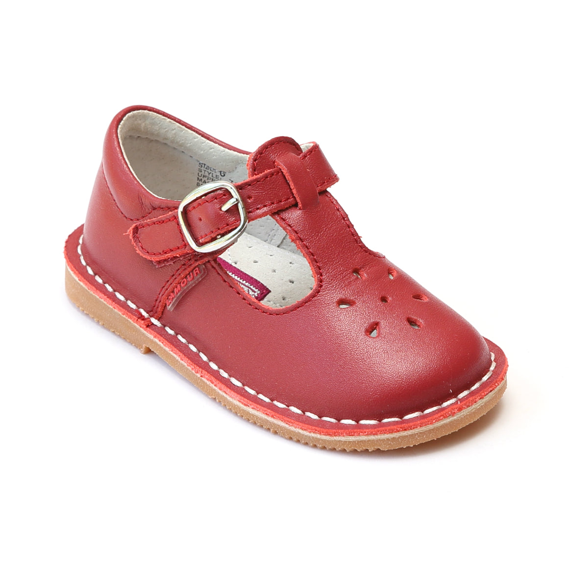 girls red mary janes