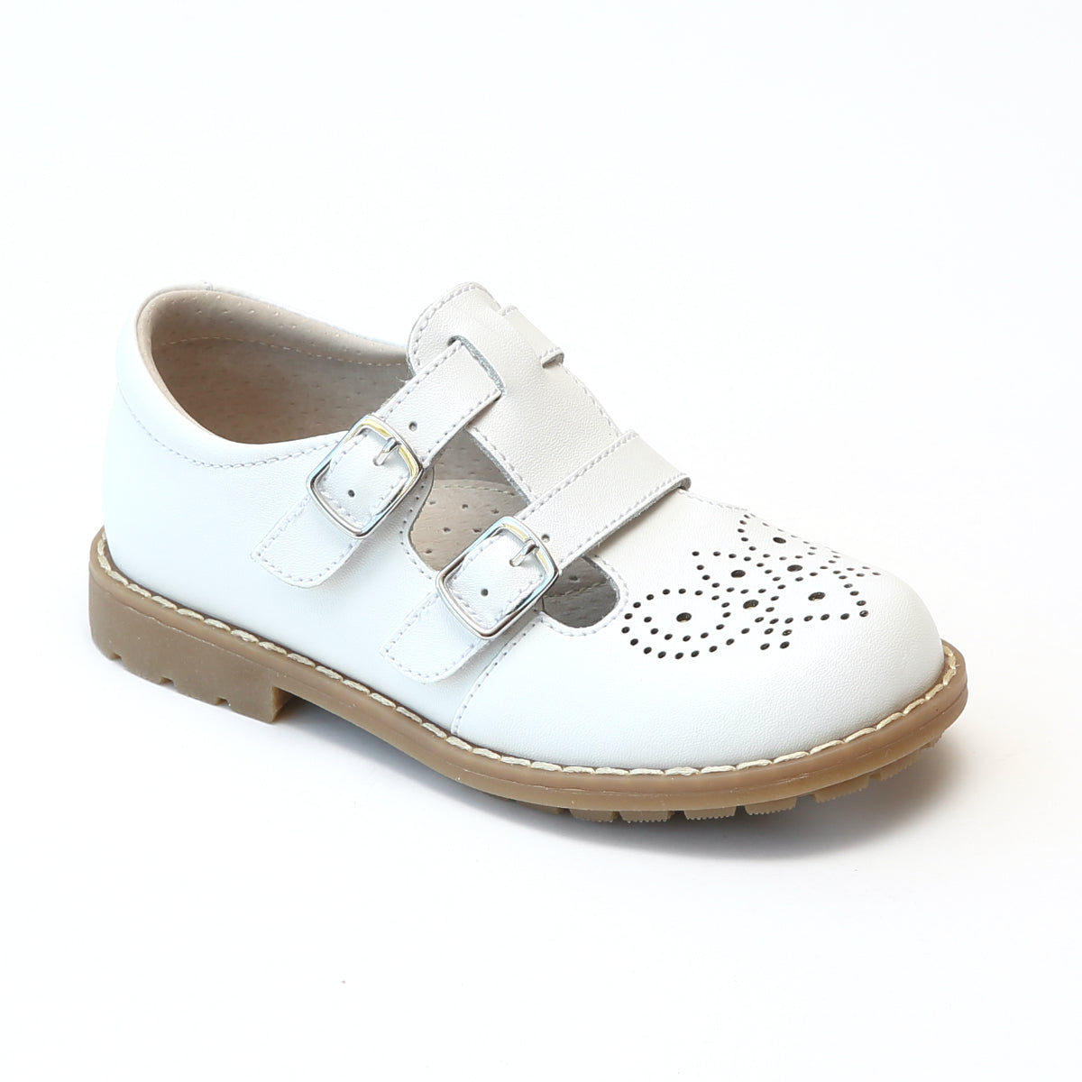 white t strap mary janes