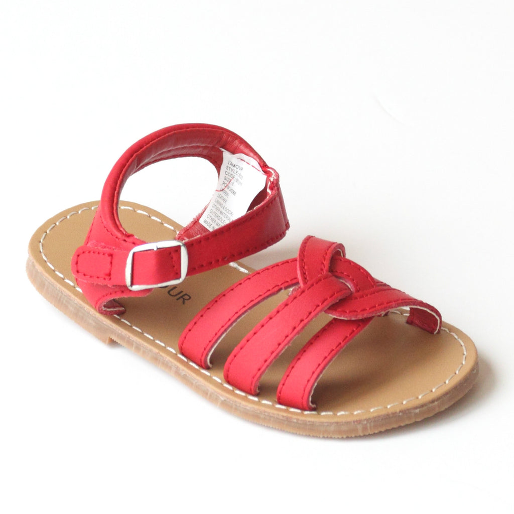 L'Amour Girls B620 Braided Sandals – Babychelle