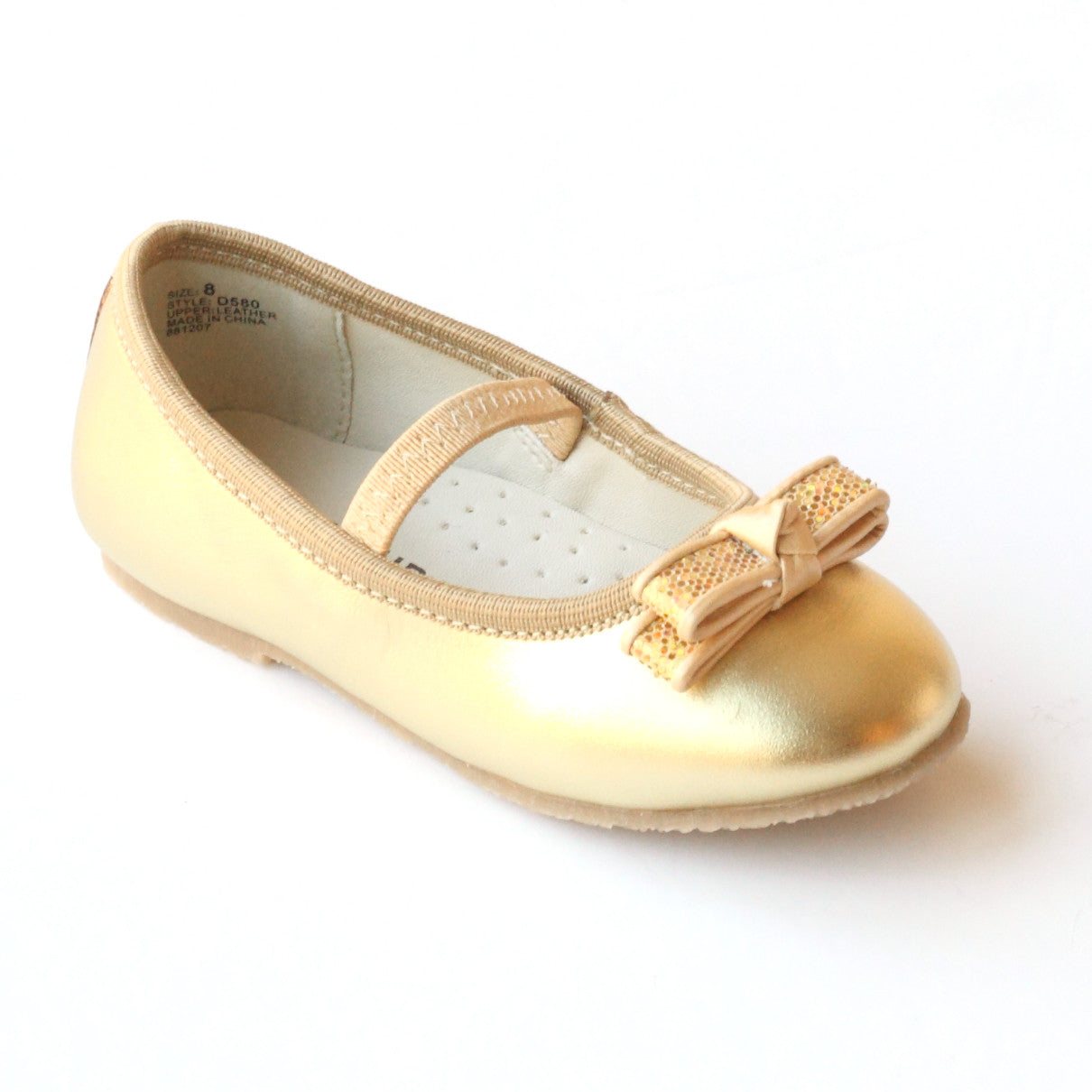 gold ballet flats for girls