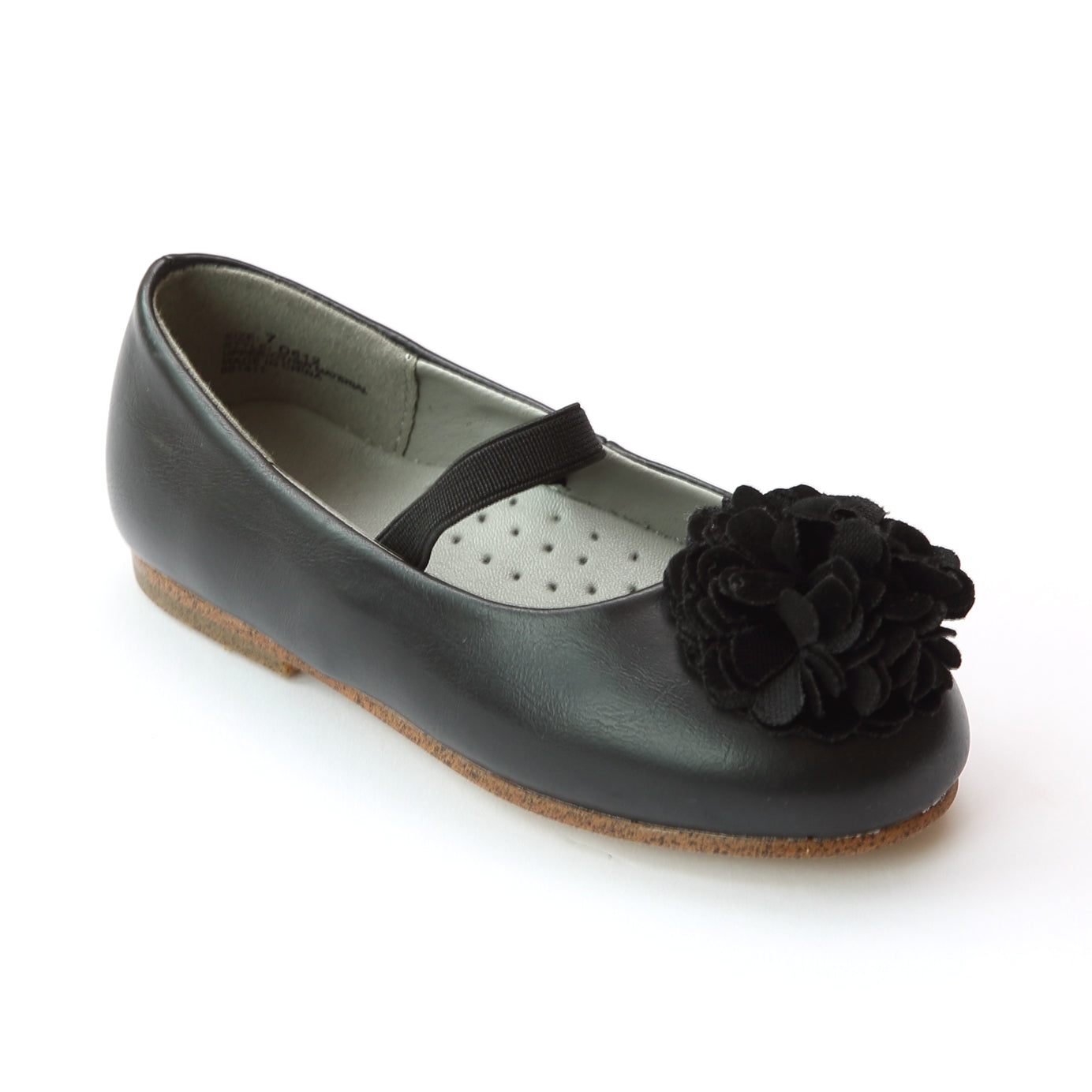 black pom pom flats