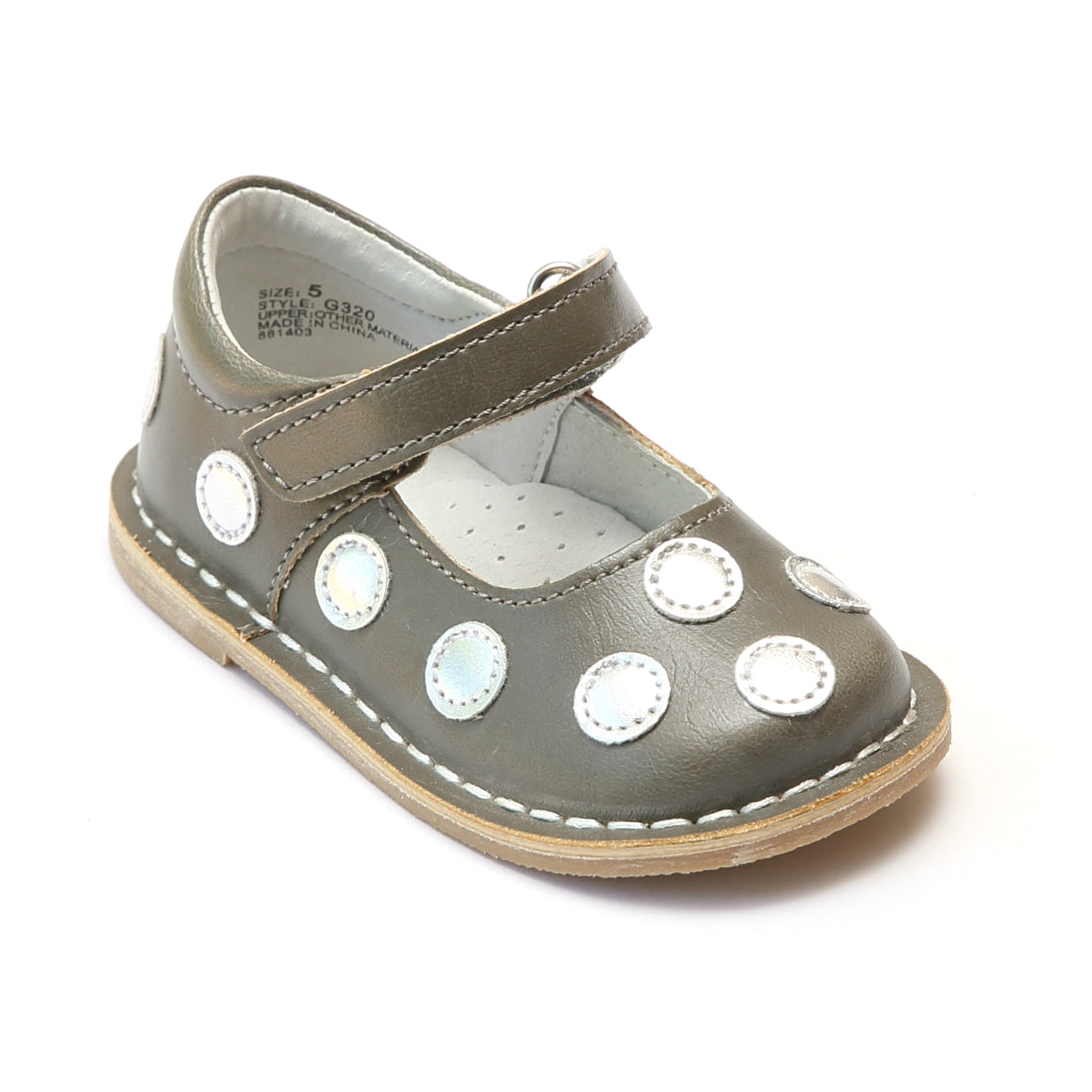 Angel Girls G320 Polka Dot Leather Mary 