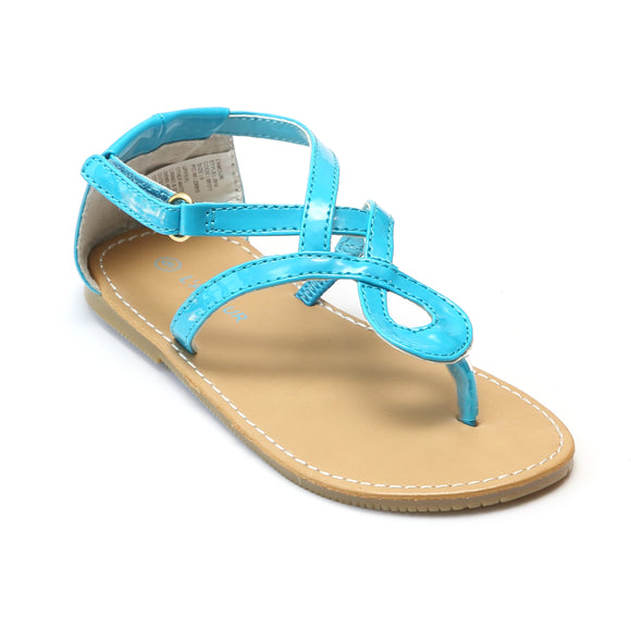 L'Amour Girls J914 Swirl Loop Sandals – Babychelle