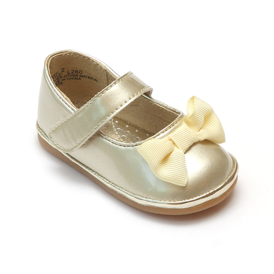 girls gold mary janes