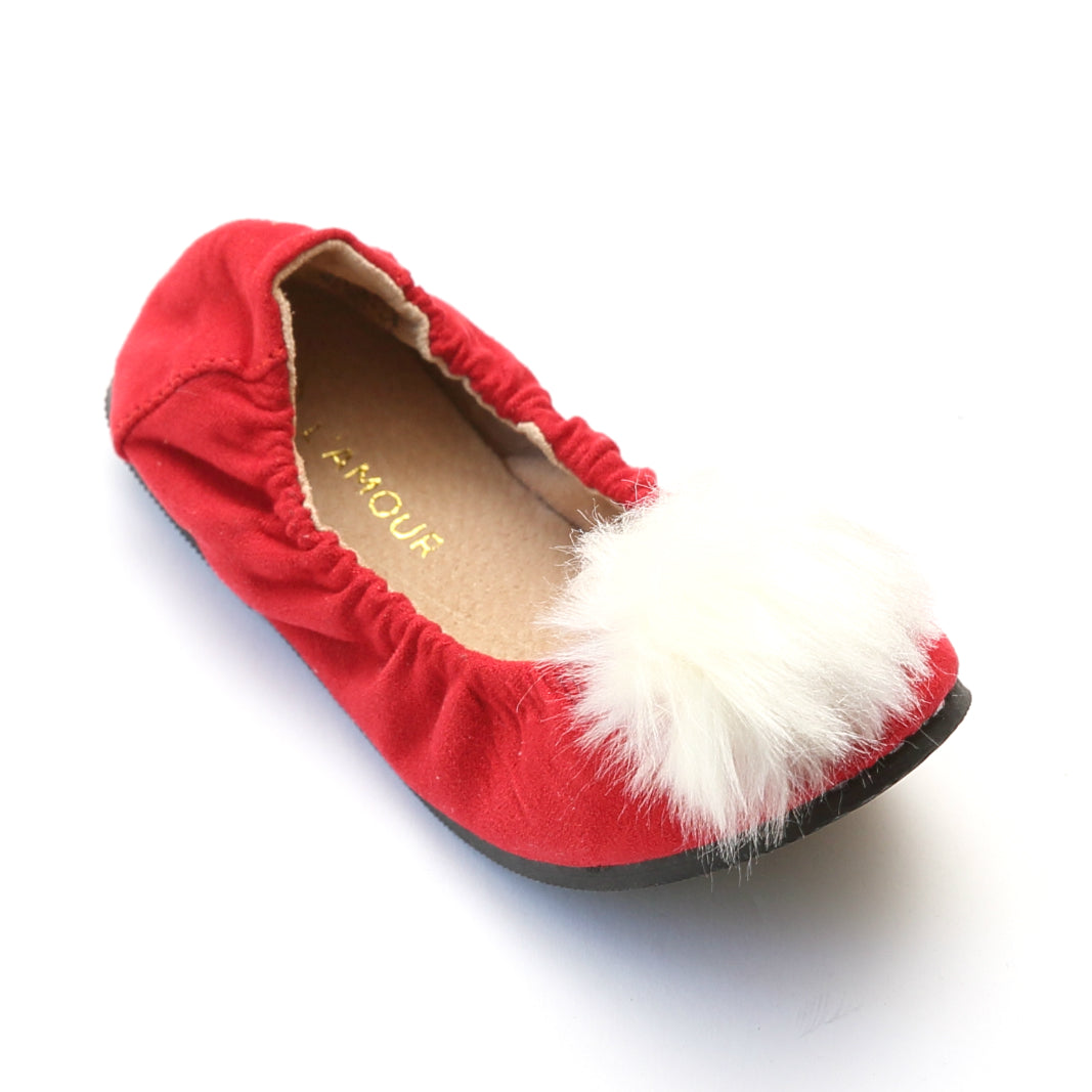 girls pom pom slippers