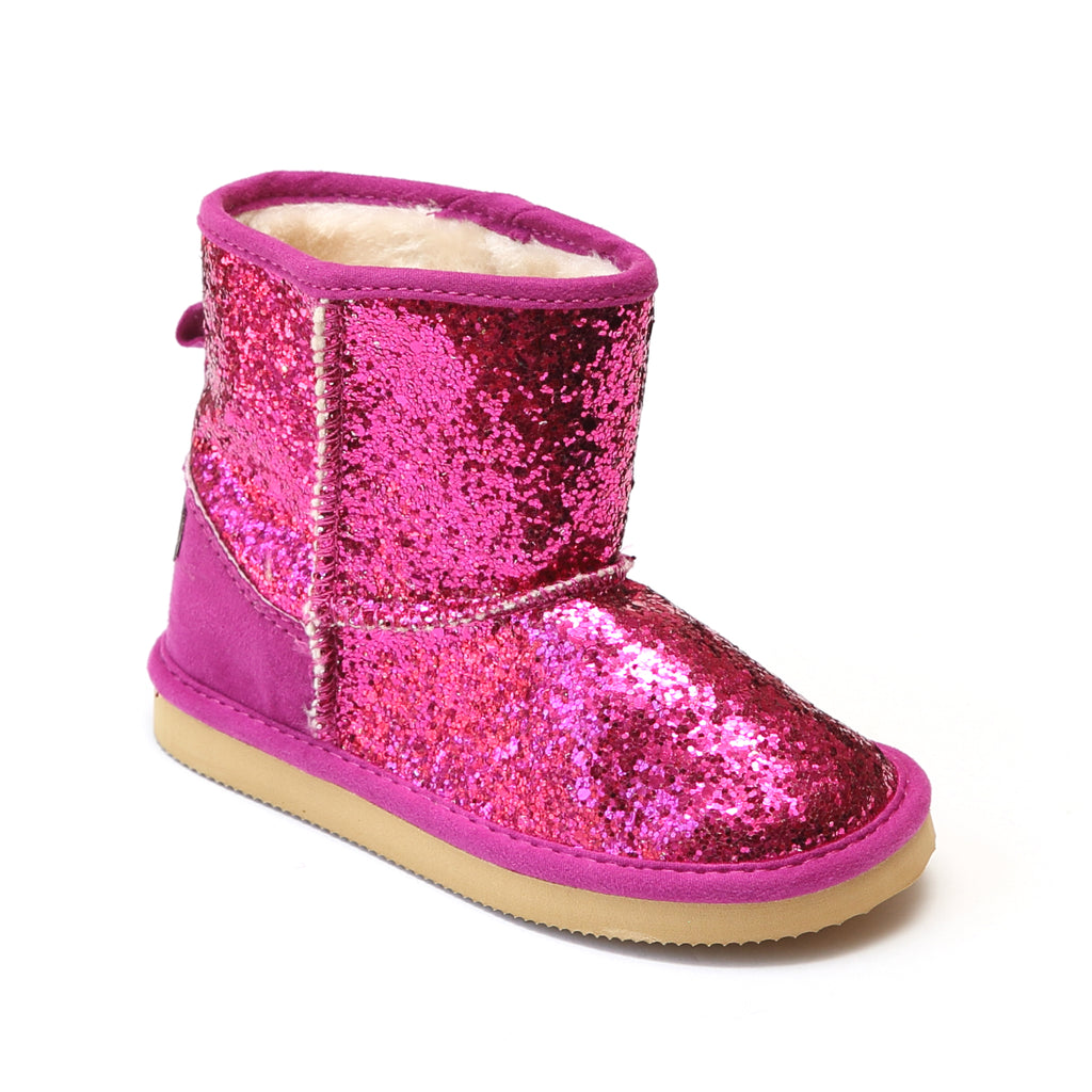 L'Amour Girls Glitter Furry Boots – Babychelle