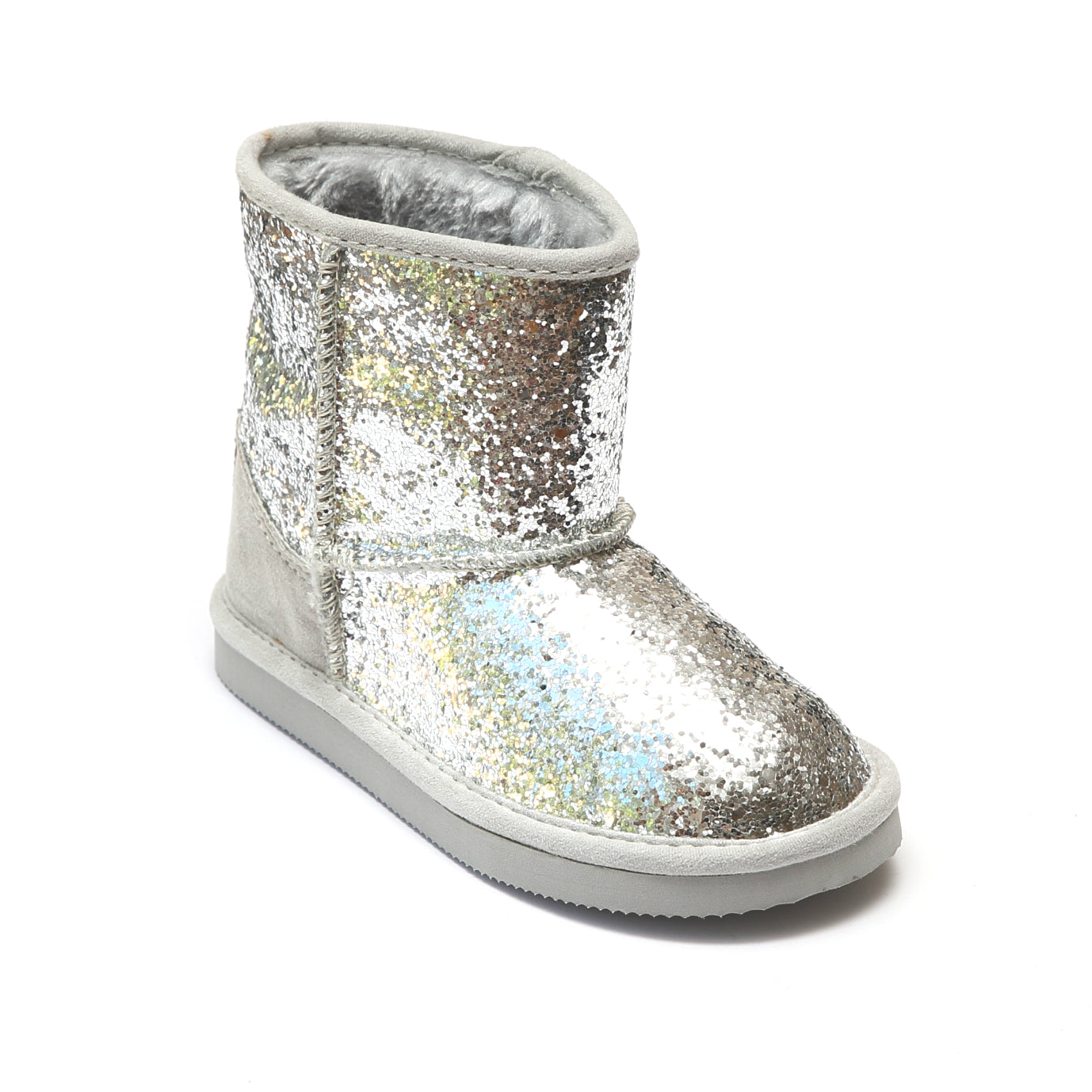 L'Amour Girls Glitter Furry Boots – Babychelle