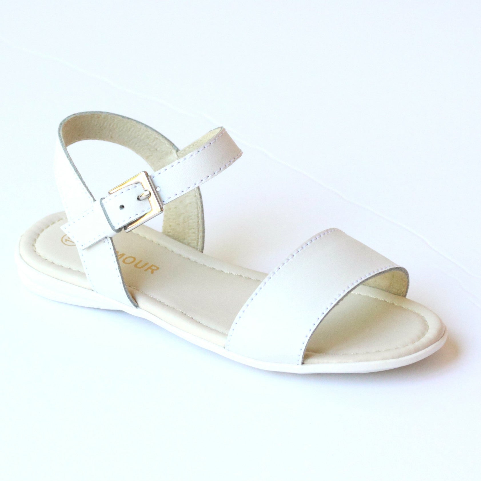 girls white sandals size 4