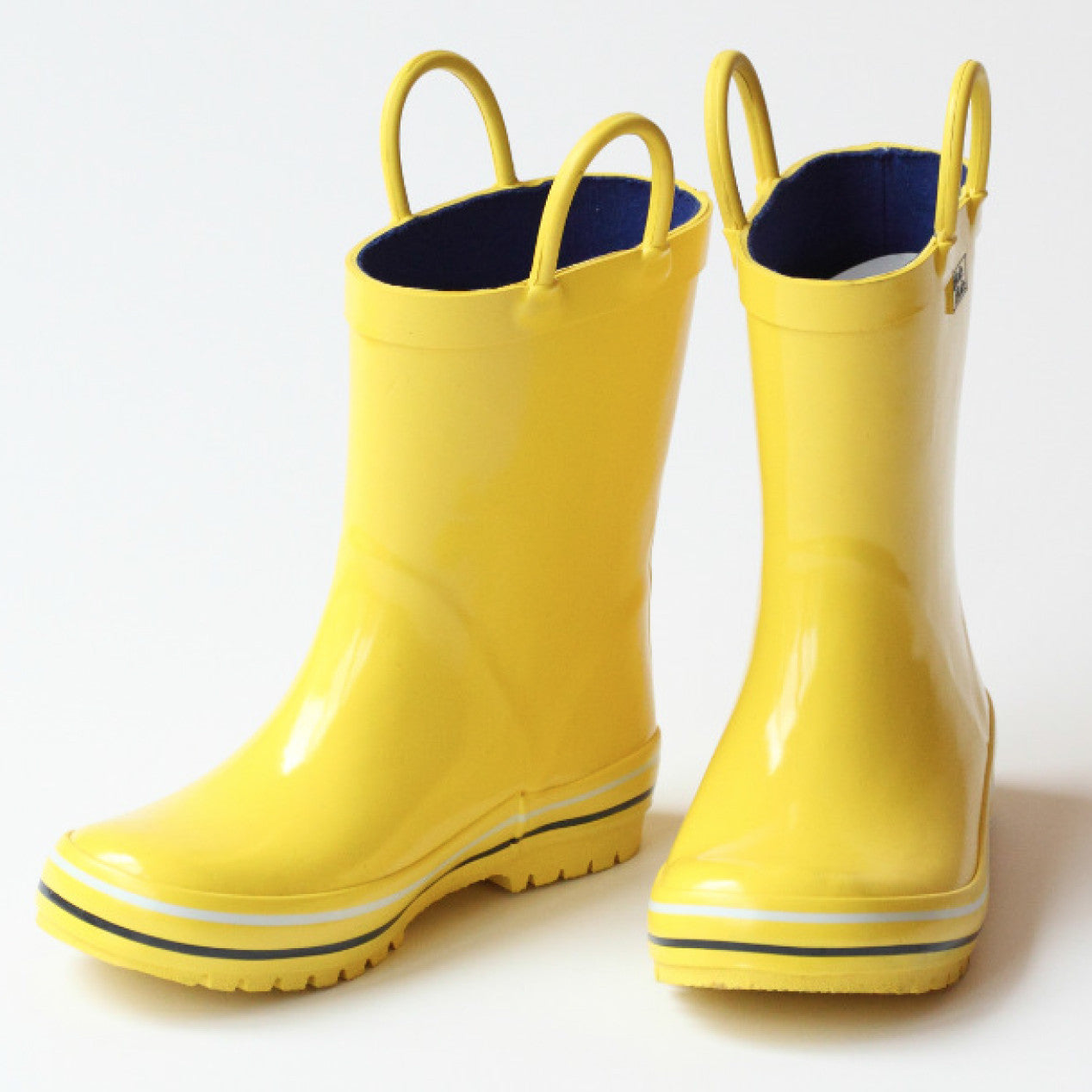 yellow infant rain boots