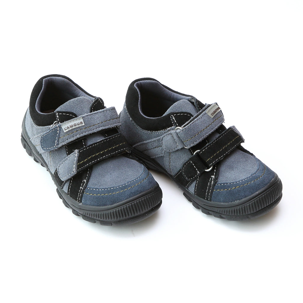 L'Amour Boys Two Tone Double Strap Sneaker – Babychelle